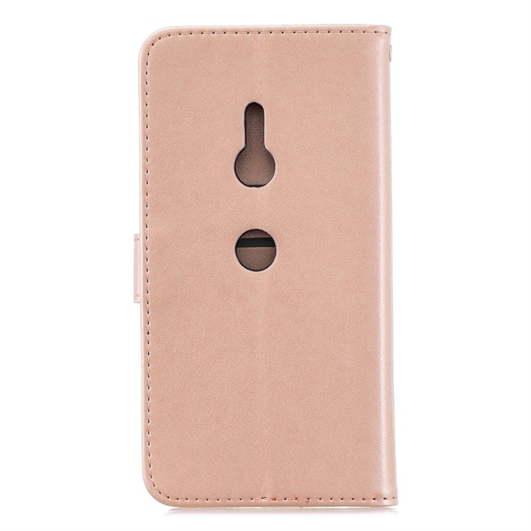 For Sony Xperia XZ3 Diamond Encrusted Butterflies Love Flowers Pattern Horizontal Flip Leather Case with Holder & Card Slots & Wallet & Lanyard