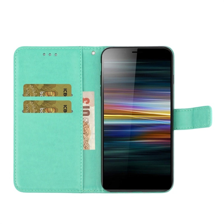 For Sony Xperia X20 Diamond Encrusted Butterflies Love Flowers Pattern Horizontal Flip Leather Case with Holder & Card Slots & Wallet & Lanyard