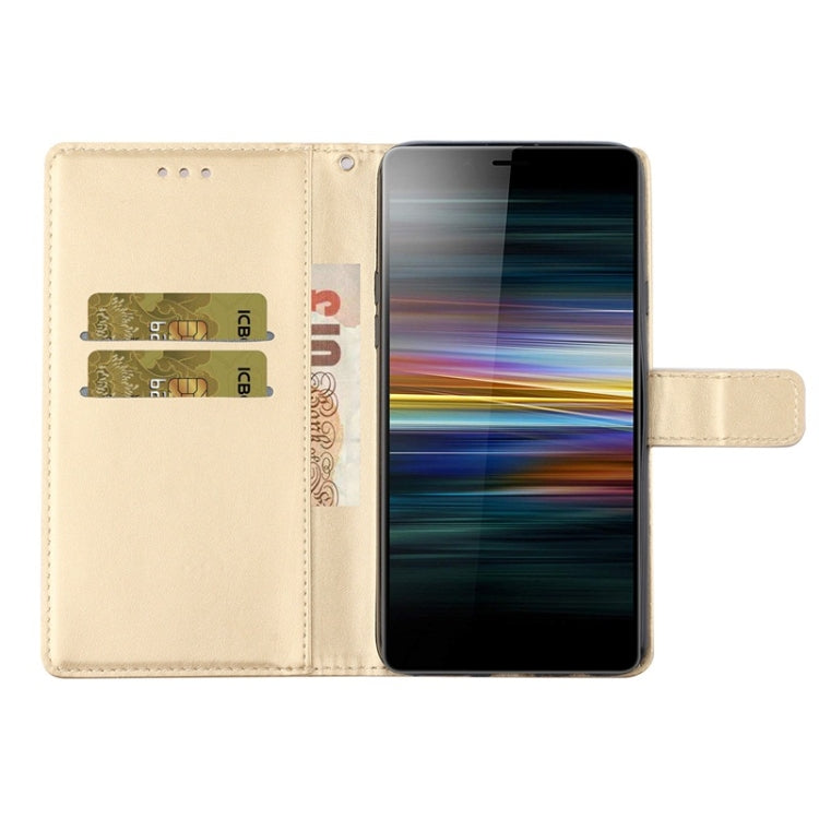 For Sony Xperia XZ5 Diamond Encrusted Butterflies Love Flowers Pattern Horizontal Flip Leather Case with Holder & Card Slots & Wallet & Lanyard