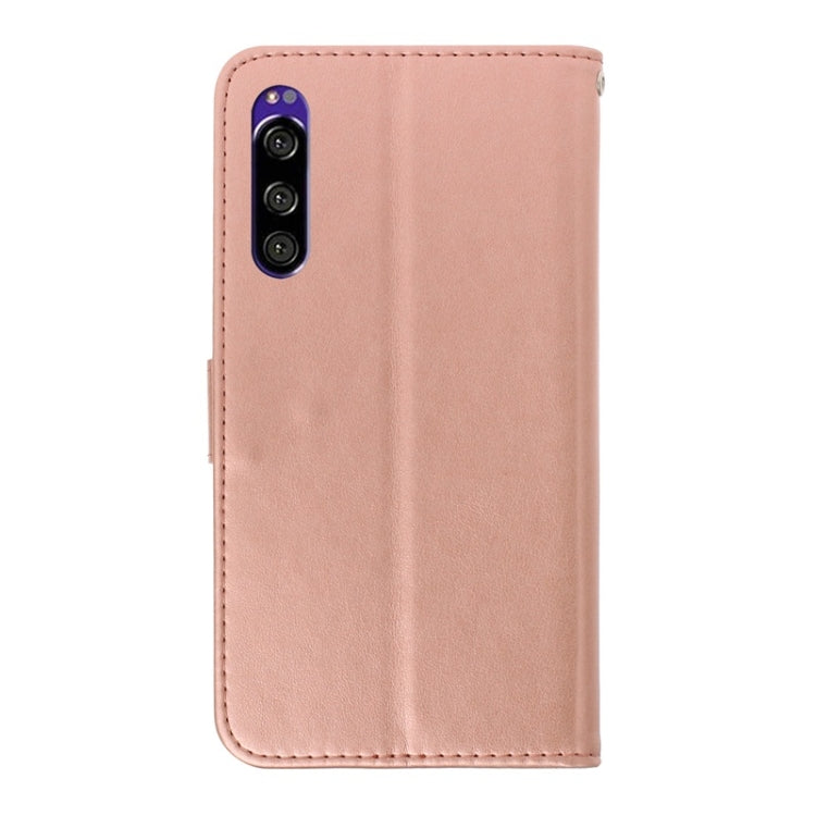 For Sony Xperia XZ5 Diamond Encrusted Butterflies Love Flowers Pattern Horizontal Flip Leather Case with Holder & Card Slots & Wallet & Lanyard