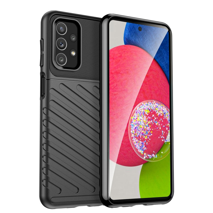 For Samsung Galaxy F13 Thunderbolt Shockproof TPU Protective Soft Phone Case(Black)