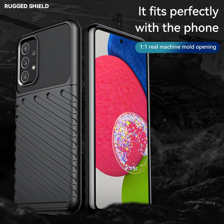 For Samsung Galaxy F13 Thunderbolt Shockproof TPU Protective Soft Phone Case(Black)