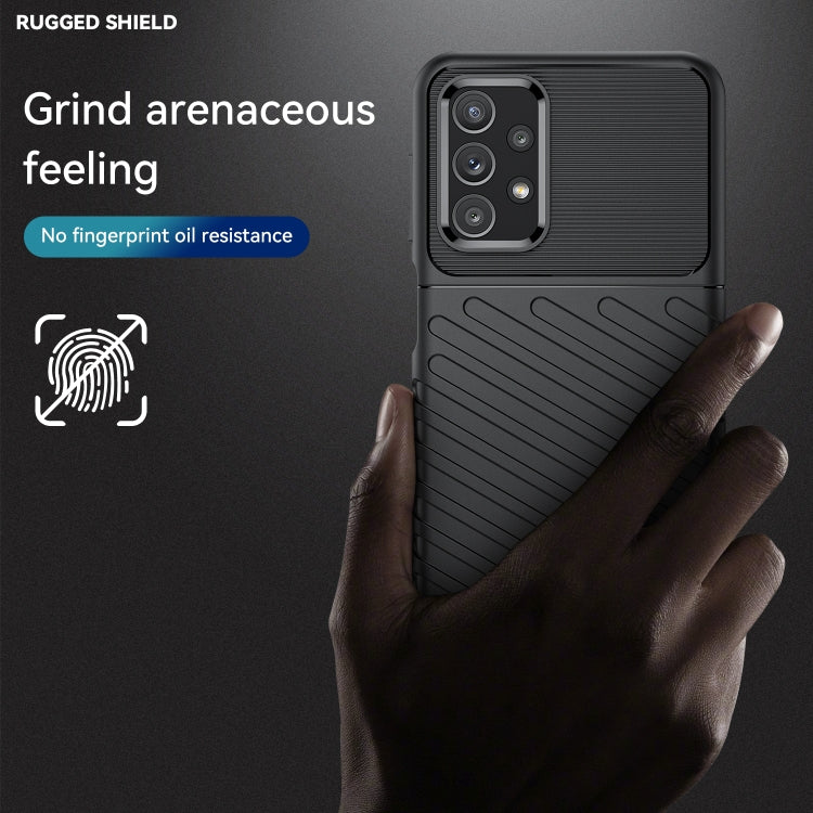 For Samsung Galaxy F13 Thunderbolt Shockproof TPU Protective Soft Phone Case(Black)