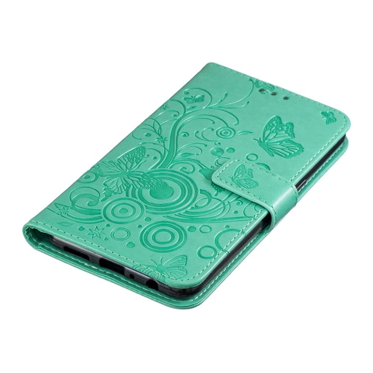 For Galaxy A10S Diamond Encrusted Butterflies Love Flowers Pattern Horizontal Flip Leather Case with Holder & Card Slots & Wallet & Lanyard