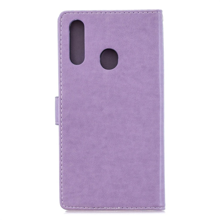 For Galaxy A20S Diamond Encrusted Butterflies Love Flowers Pattern Horizontal Flip Leather Case with Holder & Card Slots & Wallet & Lanyard