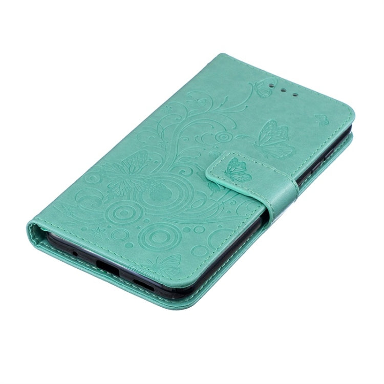 For Galaxy A60 Diamond Encrusted Butterflies Love Flowers Pattern Horizontal Flip Leather Case with Holder & Card Slots & Wallet & Lanyard