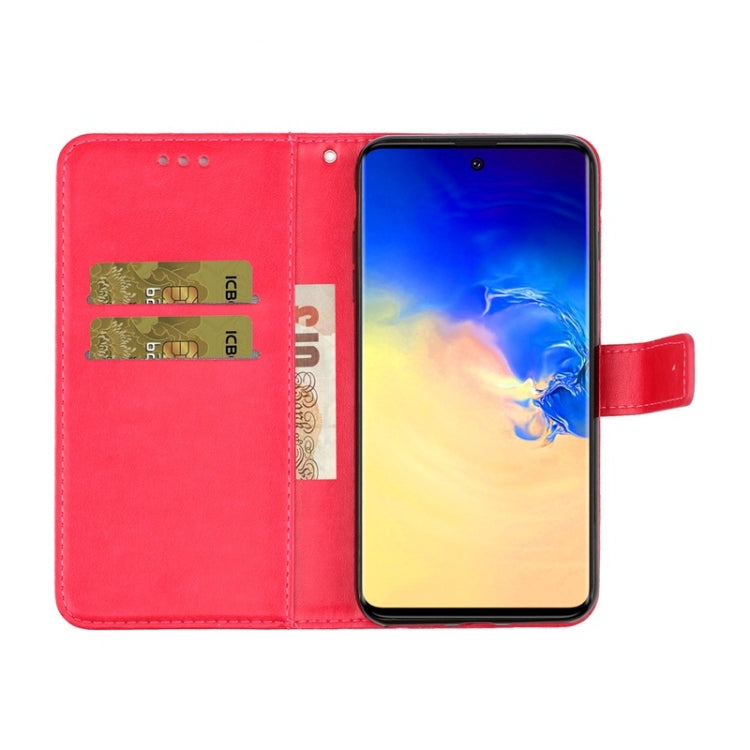 For Galaxy A71 Diamond Encrusted Butterflies Love Flowers Pattern Horizontal Flip Leather Case with Holder & Card Slots & Wallet & Lanyard