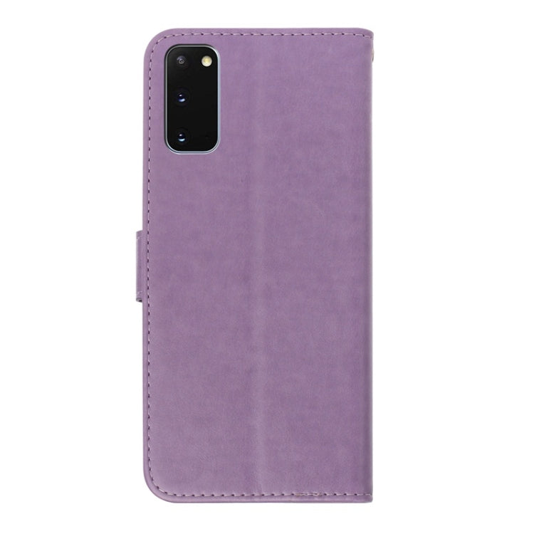 For Galaxy S20 Diamond Encrusted Butterflies Love Flowers Pattern Horizontal Flip Leather Case with Holder & Card Slots & Wallet & Lanyard