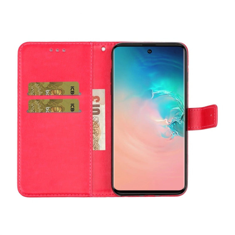 For Galaxy S20 Plus Diamond Encrusted Butterflies Love Flowers Pattern Horizontal Flip Leather Case with Holder & Card Slots & Wallet & Lanyard
