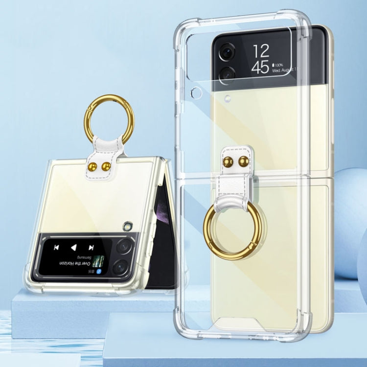 For Samsung Galaxy Z Flip4 GKK Airbag Protective Phone Case with Ring