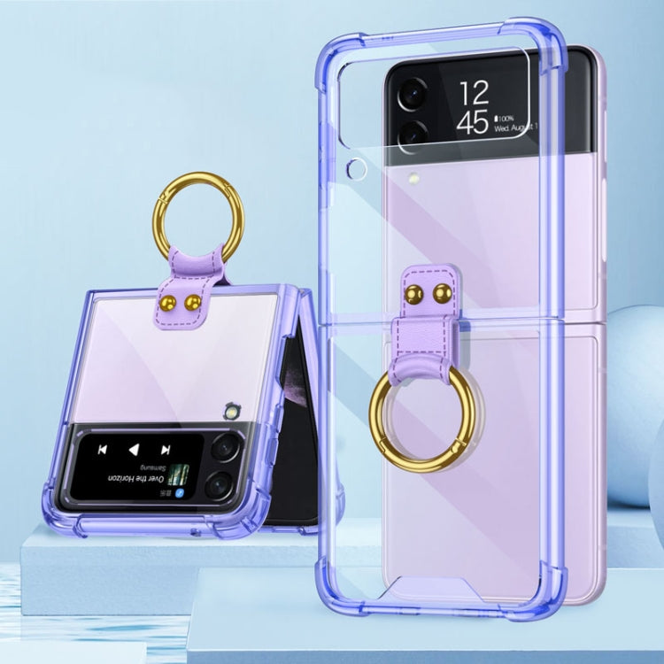 For Samsung Galaxy Z Flip4 GKK Airbag Protective Phone Case with Ring