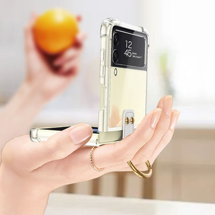 For Samsung Galaxy Z Flip4 GKK Airbag Protective Phone Case with Ring