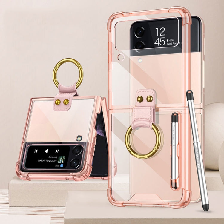 For Samsung Galaxy Z Flip4 GKK Airbag Protective Phone Case with Ring & Pen