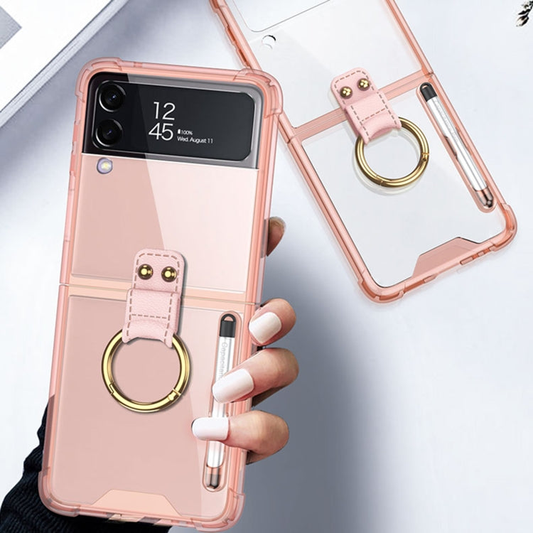 For Samsung Galaxy Z Flip4 GKK Airbag Protective Phone Case with Ring & Pen
