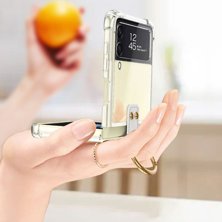 For Samsung Galaxy Z Flip4 GKK Airbag Protective Phone Case with Ring & Pen