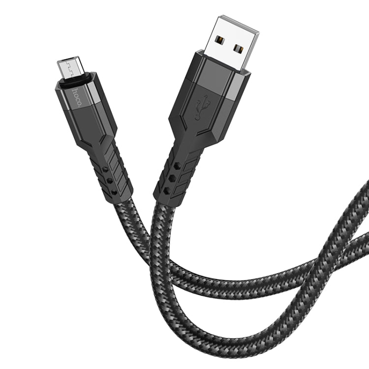 hoco U110 2.4A USB to Micro USB Charging Data Cableï¼ŒLengthï¼š1.2m