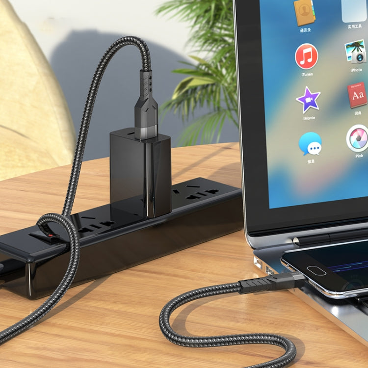 hoco U110 2.4A USB to Micro USB Charging Data Cableï¼ŒLengthï¼š1.2m