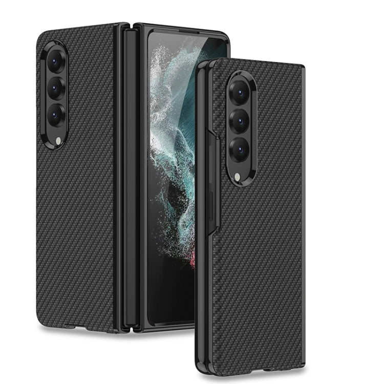 For Samsung Galaxy Z Fold4 GKK Electroplating Leather Surface Phone Case