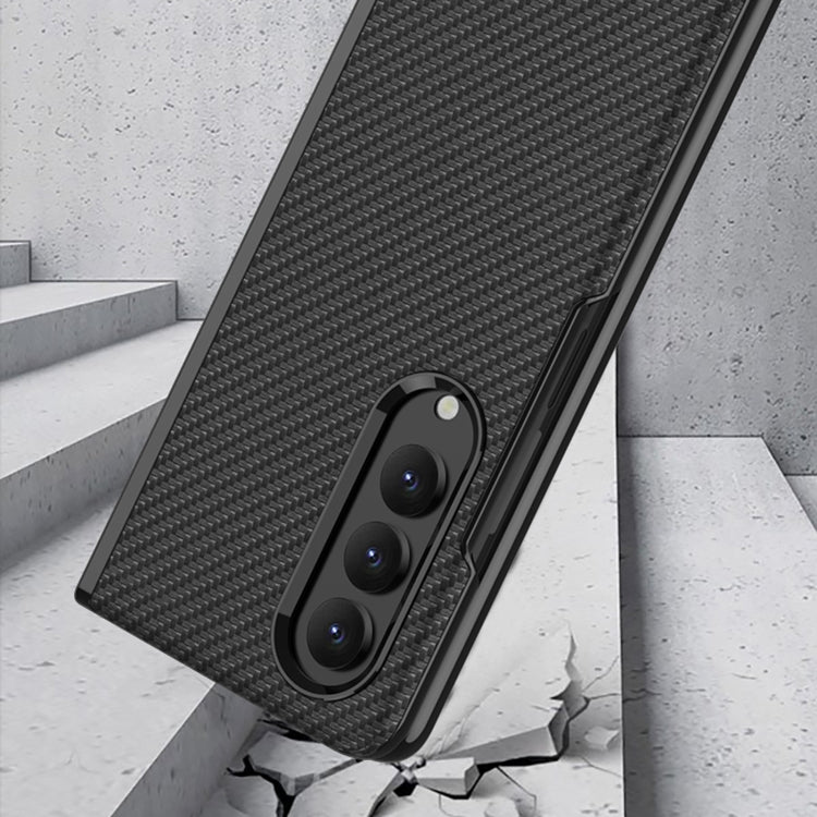 For Samsung Galaxy Z Fold4 GKK Electroplating Leather Surface Phone Case