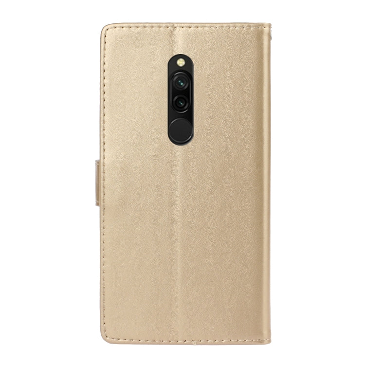 For Xiaomi Redmi 8 Diamond Encrusted Butterflies Love Flowers Pattern Horizontal Flip Leather Case with Holder & Card Slots & Wallet & Lanyard