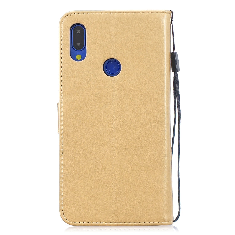 For  Xiaomi Redmi Note 7 Diamond Encrusted Butterflies Love Flowers Pattern Horizontal Flip Leather Case with Holder & Card Slots & Wallet & Lanyard