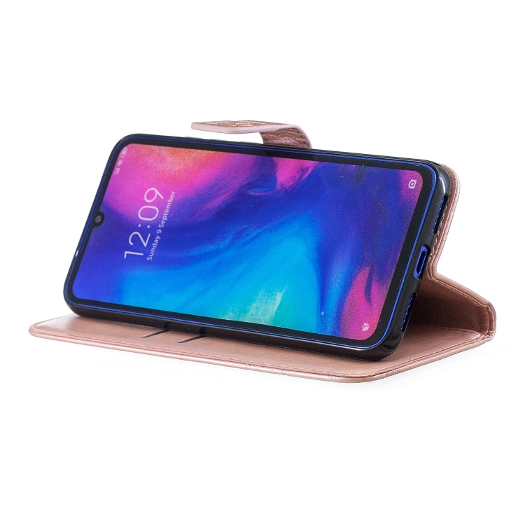 For  Xiaomi Redmi Note 7 Diamond Encrusted Butterflies Love Flowers Pattern Horizontal Flip Leather Case with Holder & Card Slots & Wallet & Lanyard