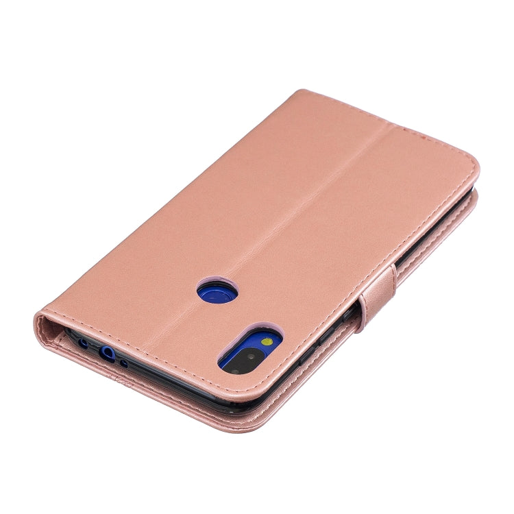 For  Xiaomi Redmi Note 7 Diamond Encrusted Butterflies Love Flowers Pattern Horizontal Flip Leather Case with Holder & Card Slots & Wallet & Lanyard