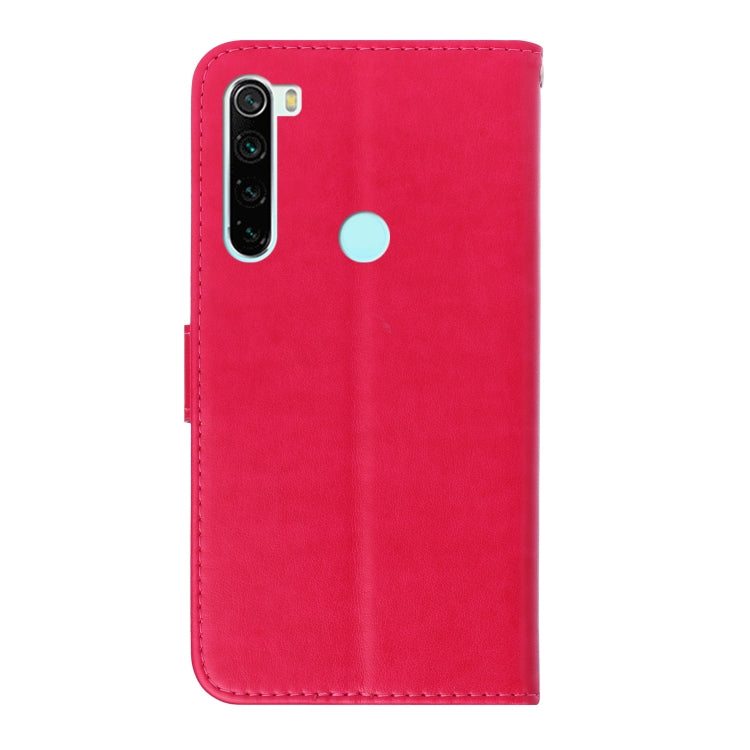 For Xiaomi Redmi Note 8T Diamond Encrusted Butterflies Love Flowers Pattern Horizontal Flip Leather Case with Holder & Card Slots & Wallet & Lanyard