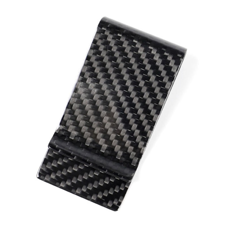 Car Carbon Fiber Card Holder Wallet Credit Card Clip