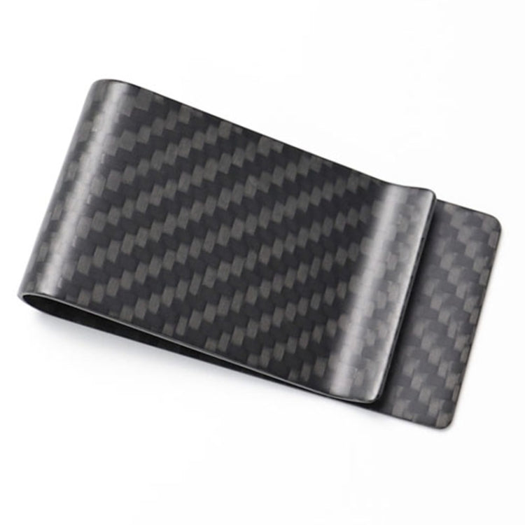 Car Carbon Fiber Card Holder Wallet Credit Card Clip