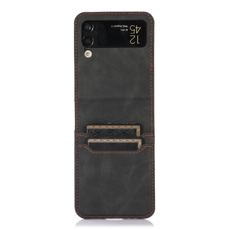 For Samsung Galaxy Z Flip4 Card Slot Leather Phone Case