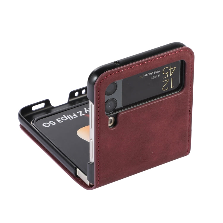 For Samsung Galaxy Z Flip4 Card Slot Leather Phone Case