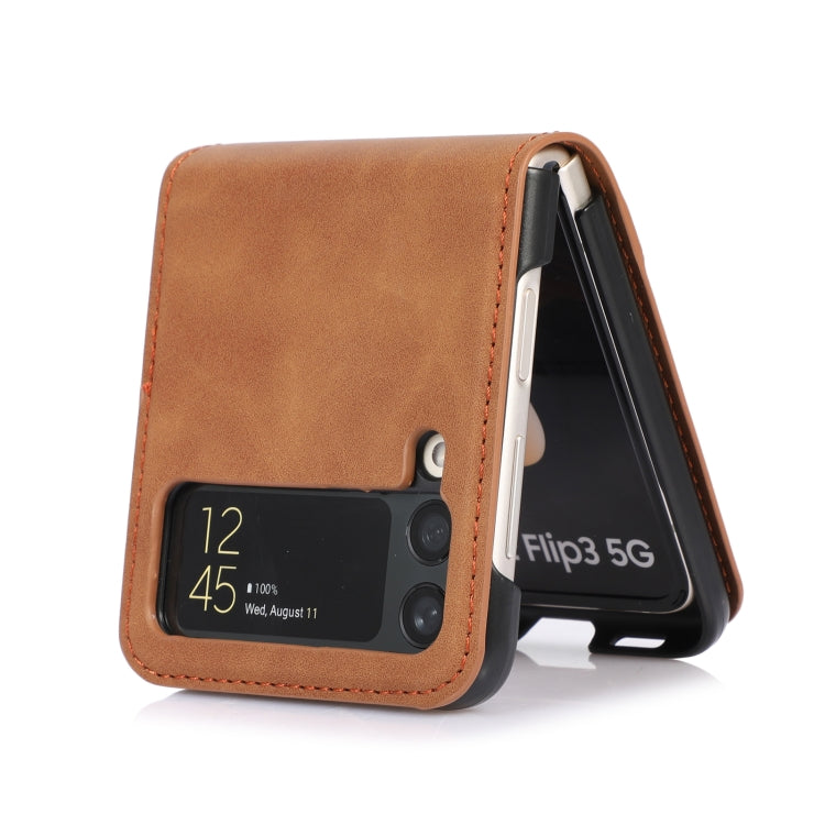 For Samsung Galaxy Z Flip4 Card Slot Leather Phone Case