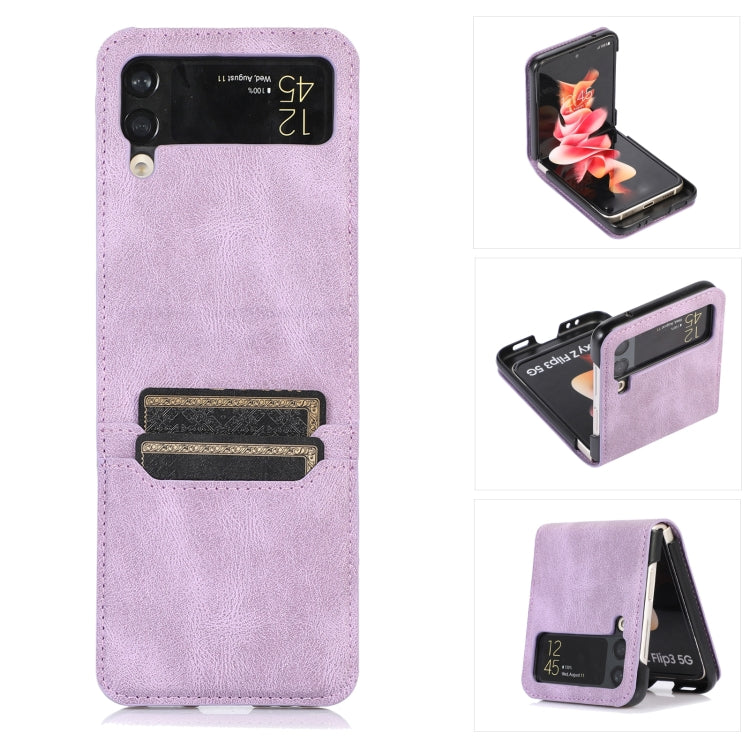 For Samsung Galaxy Z Flip4 Card Slot Leather Phone Case