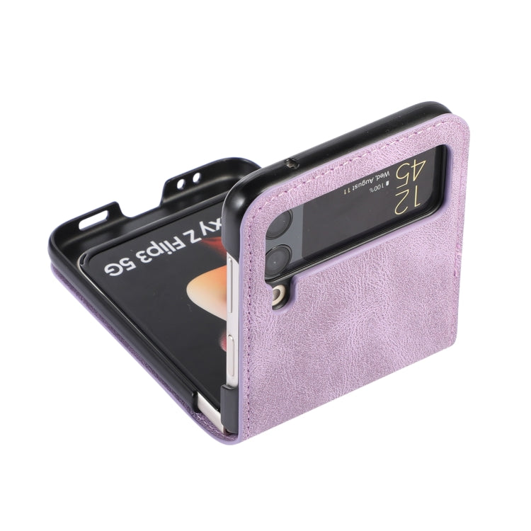 For Samsung Galaxy Z Flip4 Card Slot Leather Phone Case