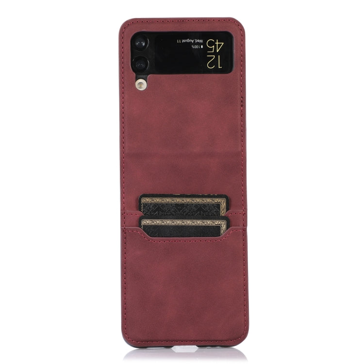 For Samsung Galaxy Z Flip3 5G Card Slot Leather Phone Case