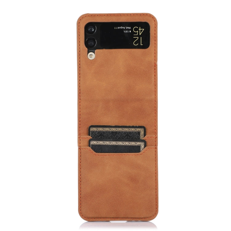 For Samsung Galaxy Z Flip3 5G Card Slot Leather Phone Case