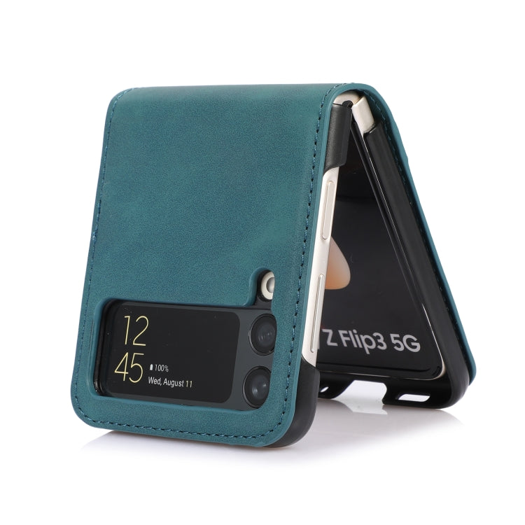 For Samsung Galaxy Z Flip3 5G Card Slot Leather Phone Case