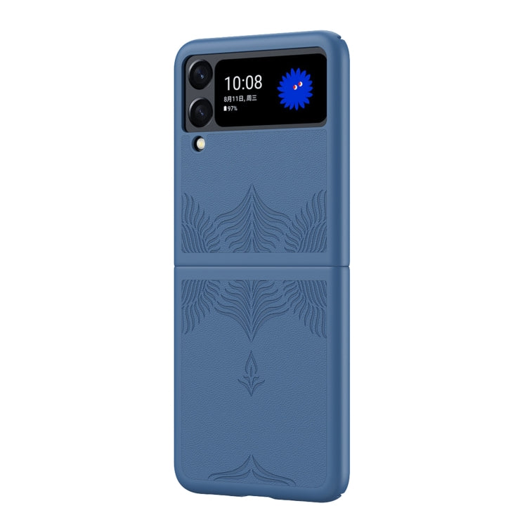 For Samsung Galaxy Z Flip4 5G Embossed Leather Texture Protective Phone Case