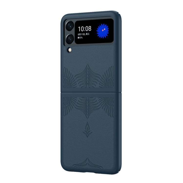For Samsung Galaxy Z Flip4 5G Embossed Leather Texture Protective Phone Case