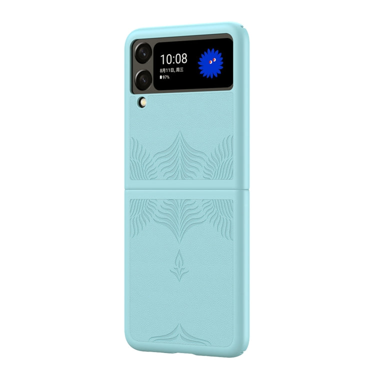 For Samsung Galaxy Z Flip4 5G Embossed Leather Texture Protective Phone Case