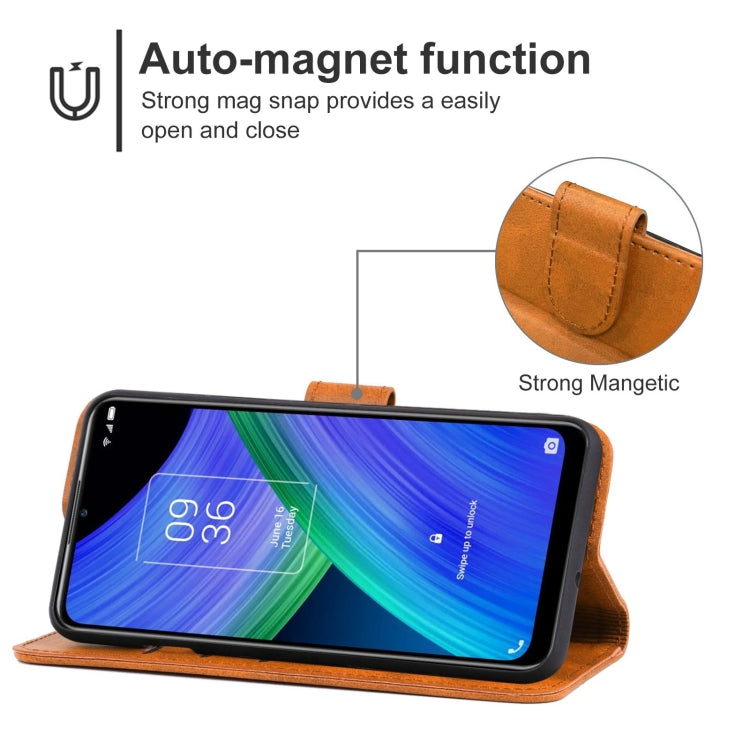 For TCL 20 R 5G Leather Phone Case