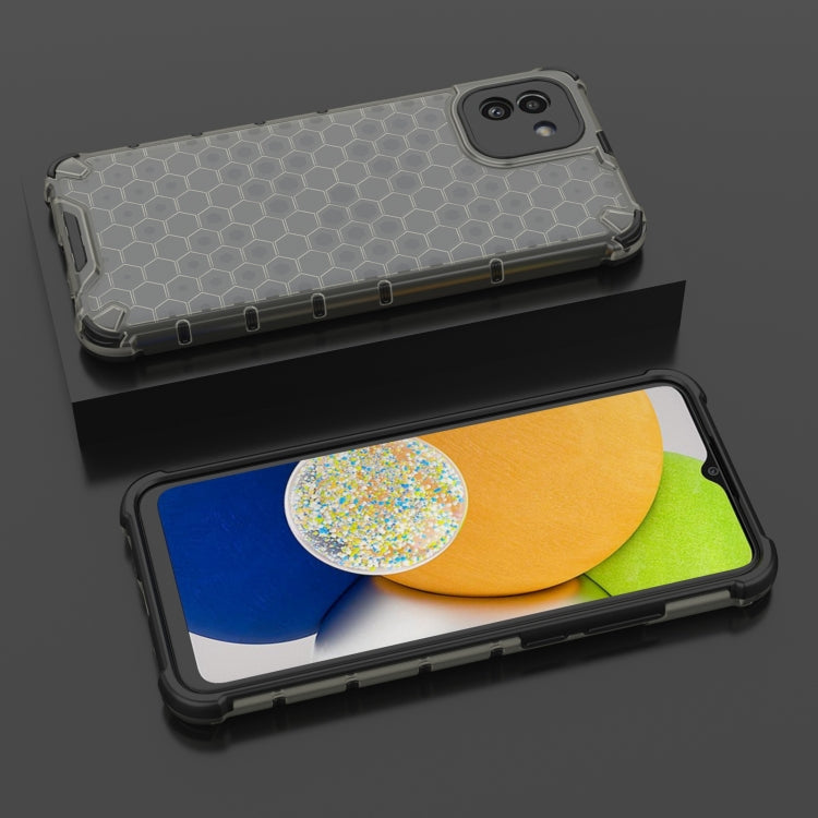 For Samsung Galaxy A03 EU Version Honeycomb PC + TPU Phone Case