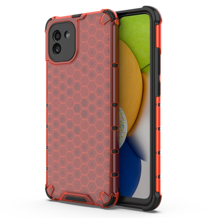 For Samsung Galaxy A03 EU Version Honeycomb PC + TPU Phone Case