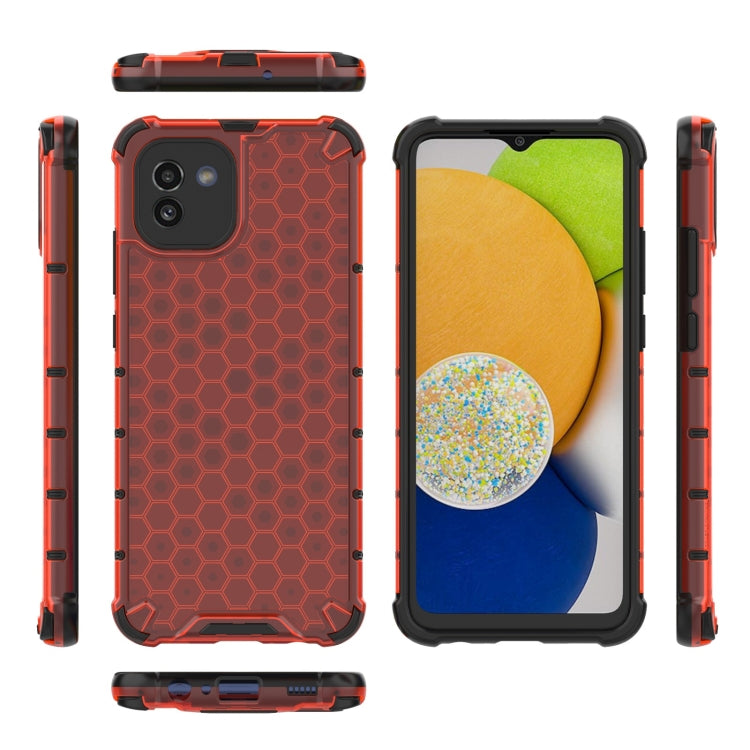 For Samsung Galaxy A03 EU Version Honeycomb PC + TPU Phone Case