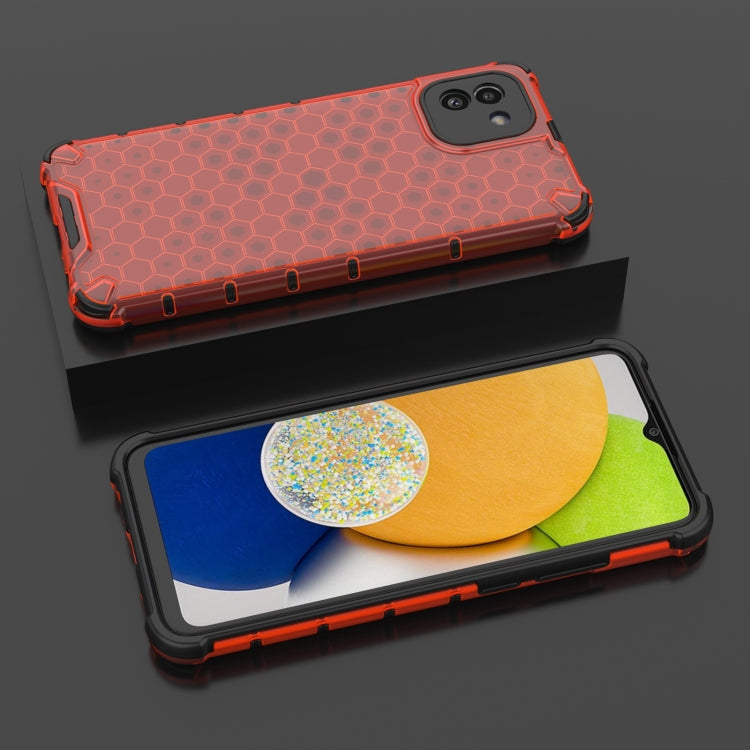 For Samsung Galaxy A03 EU Version Honeycomb PC + TPU Phone Case