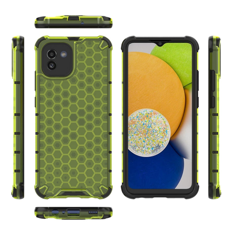 For Samsung Galaxy A03 EU Version Honeycomb PC + TPU Phone Case