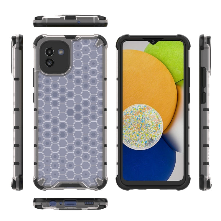 For Samsung Galaxy A03 EU Version Honeycomb PC + TPU Phone Case