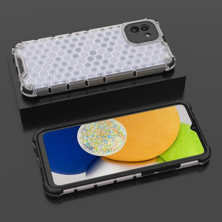 For Samsung Galaxy A03 EU Version Honeycomb PC + TPU Phone Case
