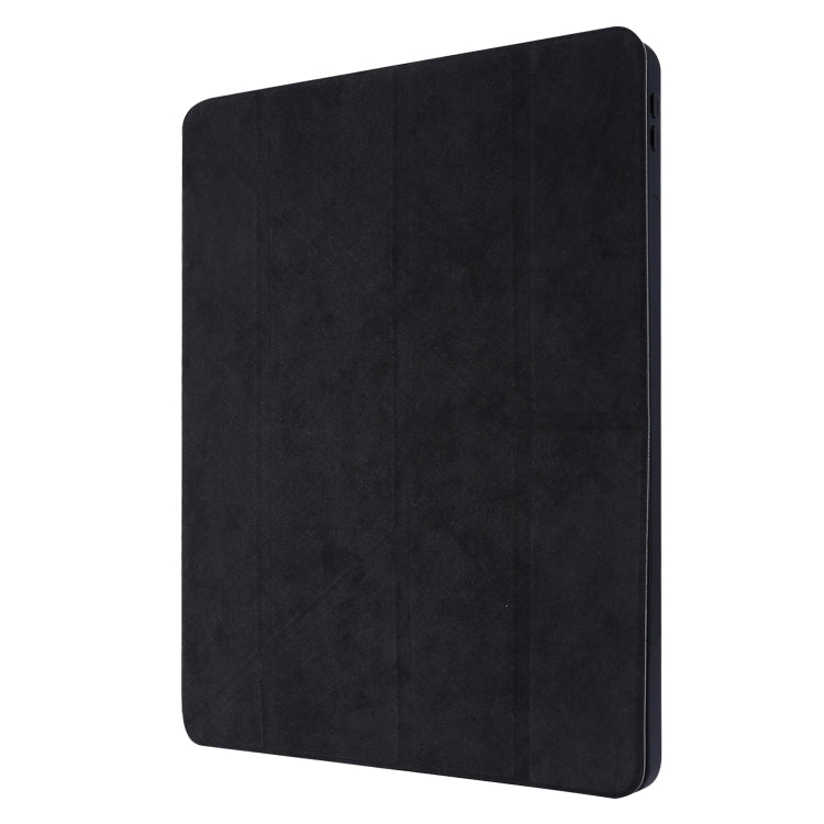 For iPad Pro 12.9 inch 2020 Marble Style Cloth Texture Horizontal Deformation Flip Leather Tablet Case with Holder & Pen Slot